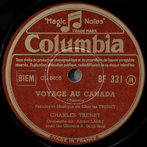 Charles Trenet Voyage au Canada