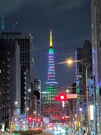 東京マラソン開催記念ライトアップ