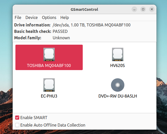 GSmartControl Ubuntu 22.04