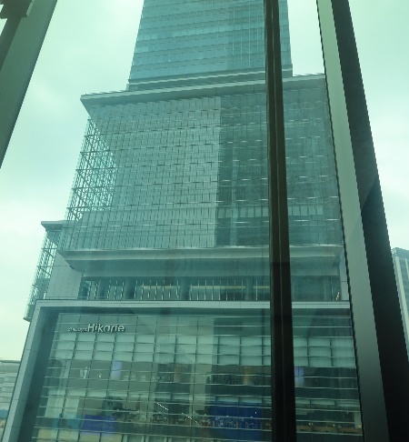 渋谷ヒカリエを見ながら14階へ